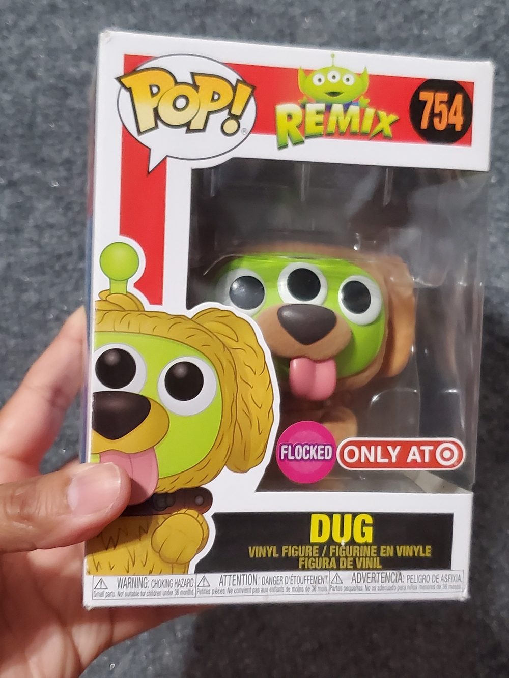 Funko Pop Disney Pixar Alien Remix Dug Flocked #754 Target Exclusive Toy Story